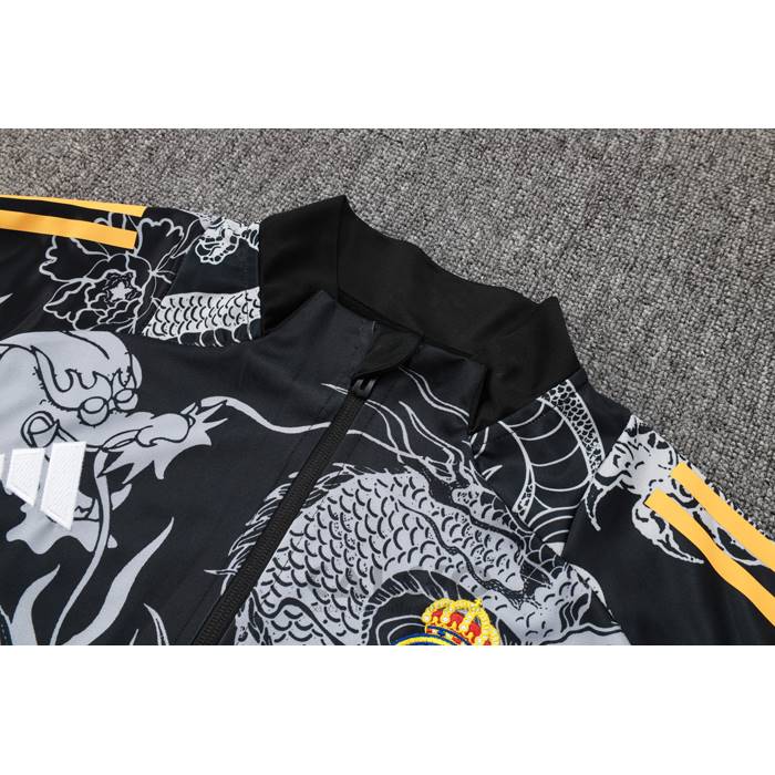 Tuta da Track di Giacca Real Madrid Dragon Bambino 2024-2025 Nero